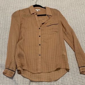 Gap Sheer Chevron Blouse